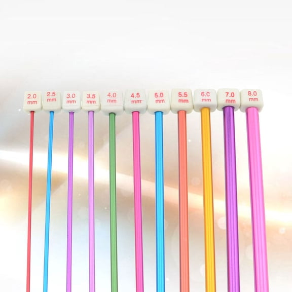 CIMAXIC 1 Set Knitting Set for Beginners Aluminum Alloy Non-slip Grip for Practice Craft Projects