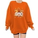 thumbnail image 1 of ICHUANYI Liquidación Moda de mujer Acción de Gracias Impreso Blusa suelta de manga larga Cuello redondo Casual Pullover Tops Sweatershirt ICHUANYI WER2023082204016, 1 of 4
