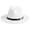 White, variant on Fedora Hats for Men Wide Brim Panama Hat with Classic Belt