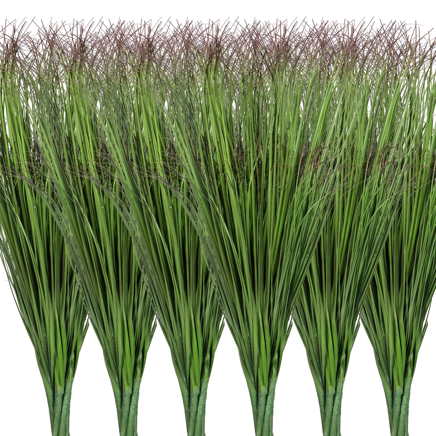 AcerichFad Artificial Plants Grass, 36 Bundles Fake Greenery Stems Faux Tall Grass Plants for Outdoor Indoor Garden Office Home Decor