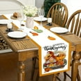 thumbnail image 3 of Todaioua Fall Gnomes Pumpkin Table Runner 13x74 Inch Buffalo Plaid Truck Sunflower Maple Leaves Thanksgiving Seasonal Autumn Harvest Kitchen Dinning Table Decoration for Home Party Decor, 3 of 3