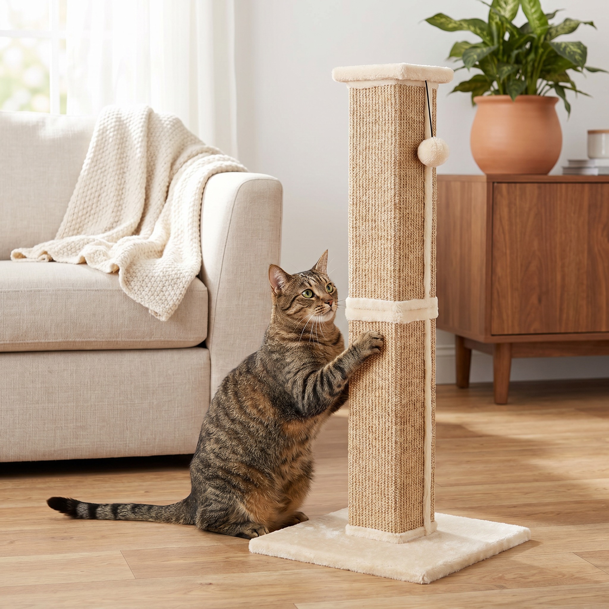 Vibrant Life Heavy Duty Cat Scratcher Post, 34 Inch photo 3