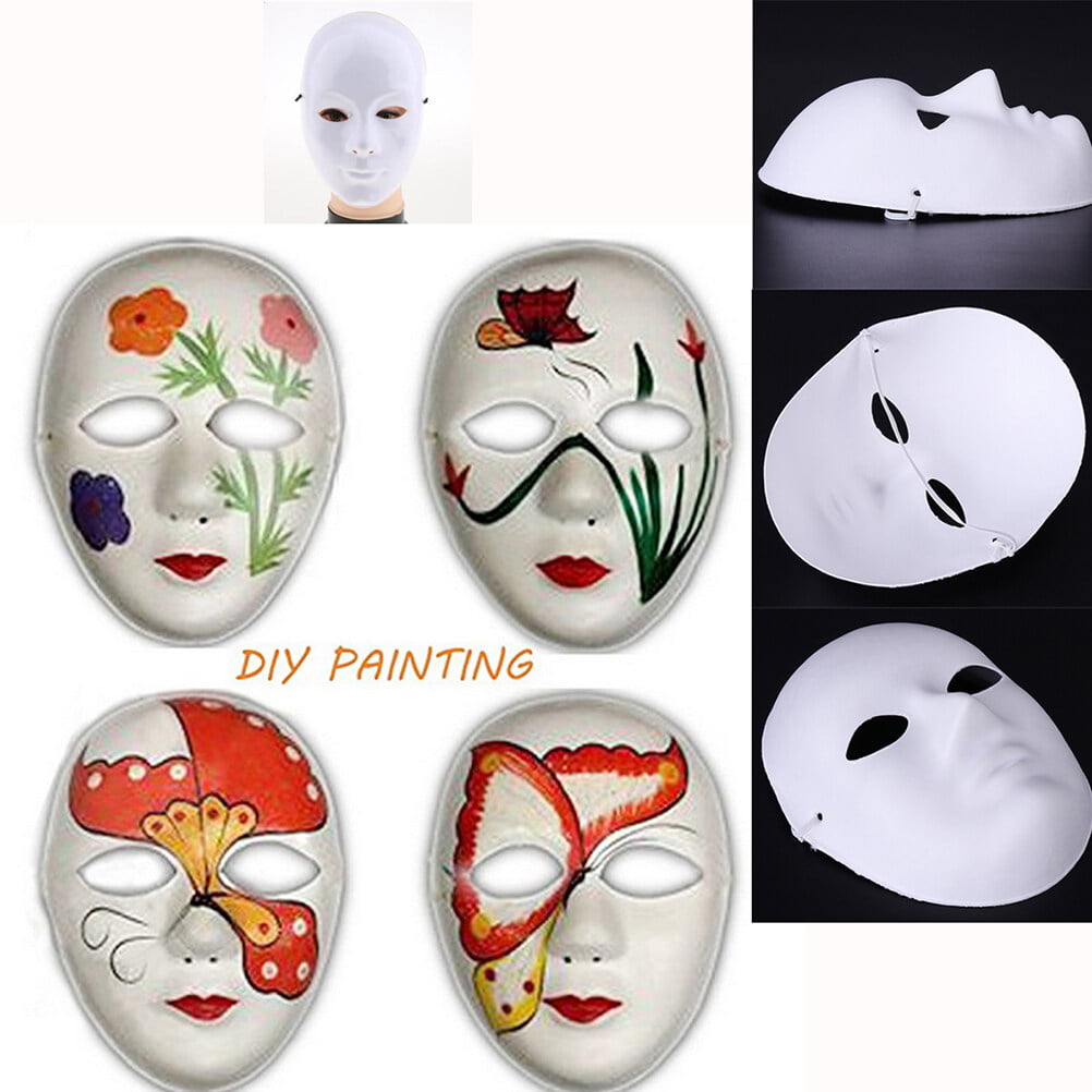 Thicken White Full Face Pulp Silicone Mask For DIY Fine Art Painting Eco  Friendly And Decorative From Zuotang, $41.81