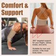 thumbnail image 3 of SupreGear 2-Pack Adjustable Thigh Compression Wrap, Leg Support Sleeves, Khaki, 79 in, 3 of 7