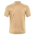 thumbnail image 5 of Qgtaibl Lightweight Henley Shirts for Men Short Sleeve Basic T-Shirt Solid Color Collared Button Down Pullover Summer Tee Tops Khaki,S, 5 of 6