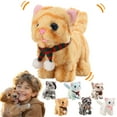 thumbnail image 1 of Perro robot interactivo de peluche para mascotas – Perro robot que pasea, ladra, mueve la cola • Compañero electrónico de peluche • Juego interior exterior de larga duración, 1 of 6