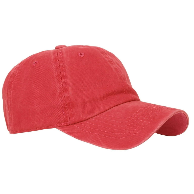 BASEBALL CAP Plain Dad Hat Low Profile Vintage Washed  display picture 1