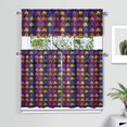 thumbnail image 2 of Kitchen Curtains 36 Inch Short - 3 Panel Set, Boho Elephant Mandala Print, Rod Pocket Window Curtain, 100% Polyester for Farmhouse, Retro Bohemian Kitchen, Easy Wash, 2 of 6