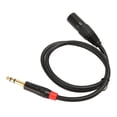 thumbnail image 1 of 6.35mm To XLR Cord, Standard 1/4 Inch To XLR Male Cable 0.75m Length High Strength Stable Transmission Low Interference  for Computers, 1 of 7