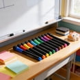 thumbnail image 6 of COM1950s Magnetic Whiteboard Markers 12 Pack, Fine Tip Dry Erase Markers with Eraser, Colorful Whiteboard Pens for Classroom, Office and Home, 6 of 6