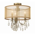 thumbnail image 5 of Crystorama Lighting - Three Light Ceiling Mount - Ceiling Mount - Hampton -, 5 of 10