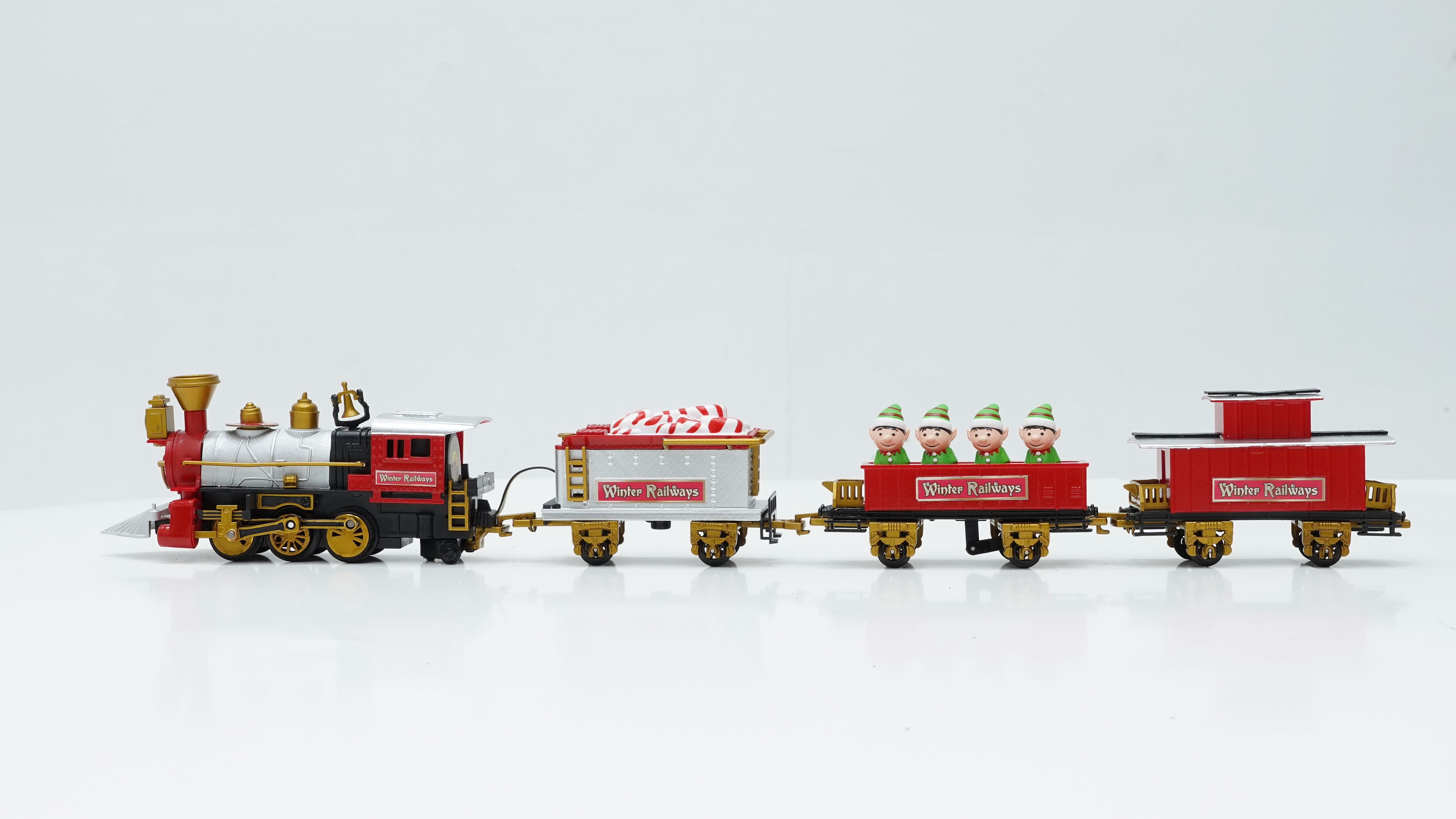 Battery-Operated Christmas Sweet Tree Plastic Train Set, Multicolor, by Holiday Time
