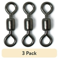 (3 pack) Eagle Claw Lazer Sharp 180 lb. Powerlight Swivel, Size 3, 10 Pack