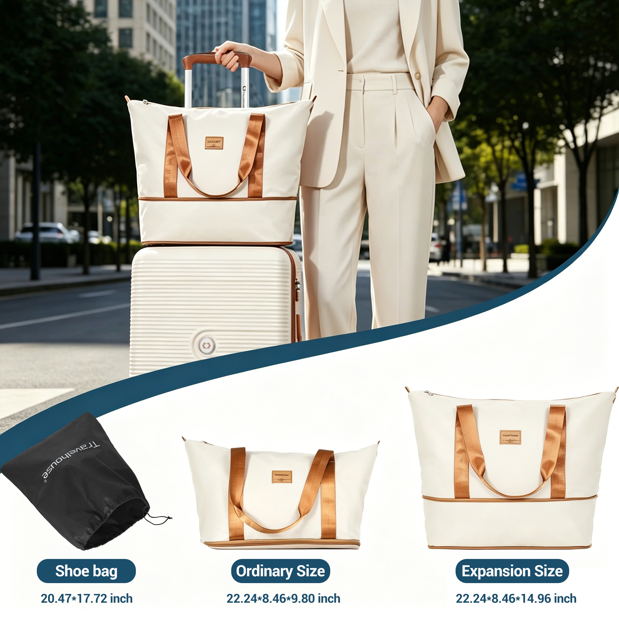 Travelhouse 3-Piece Hardside Carry-On Luggage Set photo 6
