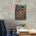 thumbnail image 3 of Epic Graffiti 'Bed Cats' by Dean Russo, Canvas Wall Art, 18"x26", 3 of 8