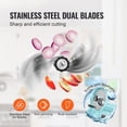 thumbnail image 3 of Manual Vegetable Fruit Slicer, 0-0.5"/0-12mm Thickness Adjustable Commercial Slicer Machine, Double Feed Ports, Stainless Steel Blade Food Cutter Slicing Machine for Cucumber, Lemon, Tomato, 3 of 6