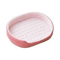 HomeDm Dog Bed for Medium Small Dogs, Round Washable Sleeping Puppy Bed, Orthopedic Pet Sofa Soft Calming Cat Beds Indoor Cats, Anti-Slip Bottom