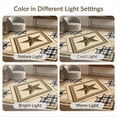 thumbnail image 7 of ODIKA Retro Plaid Cornerstone Motif Panel Farmhouse Border Vintage Door Flowing for Home Office, Gaming Room, Under Desk, Non-Slip Chair-Friendly, 7 of 7