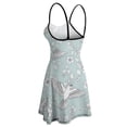 thumbnail image 5 of Birds Floral Pattern Print Summer Dresses For Women A-line Dress Sleeveless Dress, 5 of 6