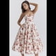 thumbnail image 5 of Vestidos de Invitada de Boda para Mujer, con Tirantes Finos, Corsé, para Fiesta de , con Encaje Floral, Vestidos Largos de Fiesta Flores Rojas M, 5 of 10