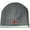 Athletic Heather Grey, variant on Crystal Union Jack Patch Performance Beanie Hat - Black