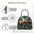 thumbnail image 4 of Fotbe Green Forest Dinosaur Bolsa de Almuerzo con Estampado, Lonchera Aislada, Contenedor de Comida Reutilizable Tipo Cooler a Prueba de Fugas, 4 of 6