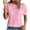 Pink, variant on Otntypg Womens Tunic Tops Eyelet Embroidery Summer Oversized Crewneck Curved Hem 2025 Loose Casual Short Sleeve Trendy Plain T Shirts Black L