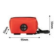thumbnail image 3 of Soporte para bolsa para excrementos de perros, dispensador de bolsas para excrementos de mascotas, duradero, de poliéster, para cachorros, bolsa , Rojo, 3 of 8