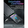 thumbnail image 3 of TORU CX PRO for iPhone 14 Pro Max Slim Hard Wallet Case | Detachable Sliding Card Holder for 3 Cards | Dual Layer Protective Shockproof Cover for Wireless Charging - Black, 3 of 7
