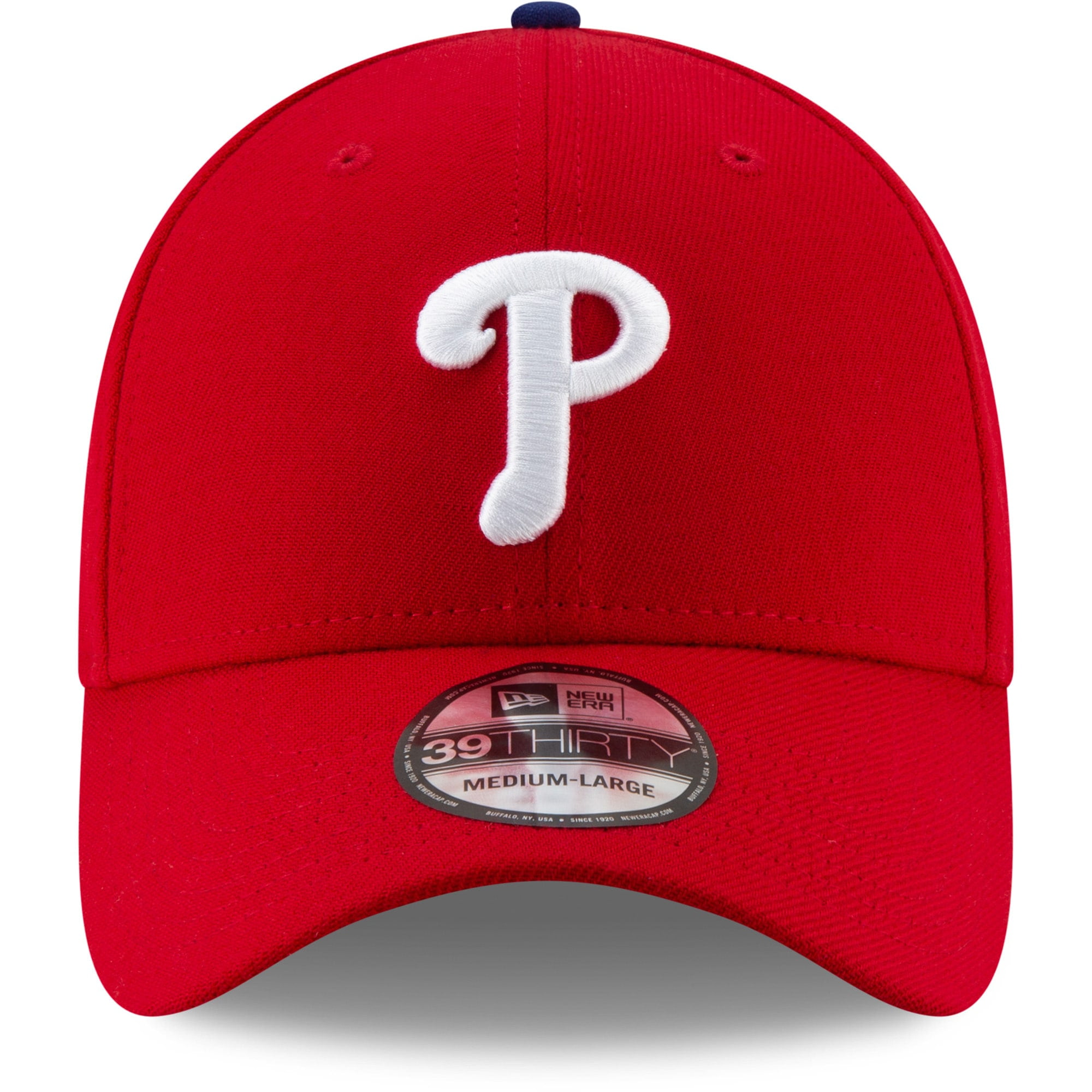 Men's New Era Red Philadelphia Phillies Game Team Classic 39THIRTY Flex Hat