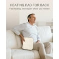 thumbnail image 3 of Aship Electric Heating Pad for Neck and Shoulders, Heating Pad for Back Pain & Period Cramps Relief - Christmas Gifts for Women Men Mom Dad, 10 Heat Settings, ETL Certified, 12"x24", Beige, 3 of 7