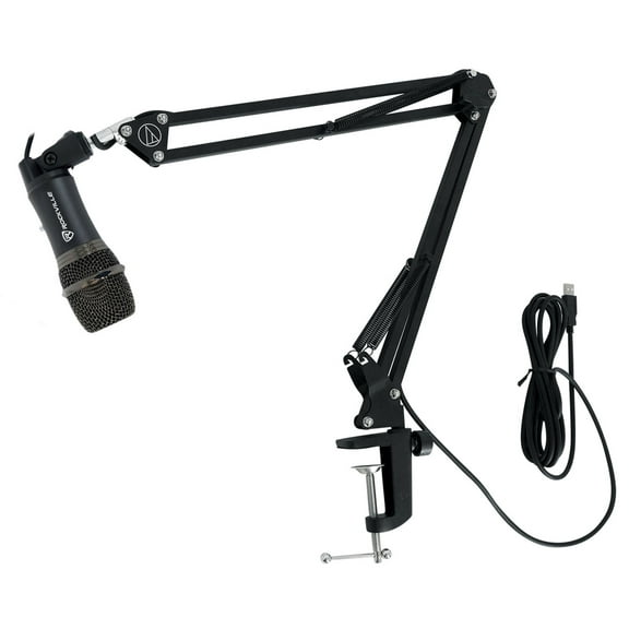 Rockville Z-STREAM USB Computer Microphone Podcast Mic Audio Technica Boom Arm