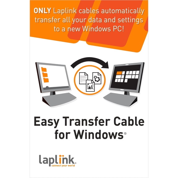 Laplink Easy Transfer Cable v 11 includes Ethernet Cable - 1 Use