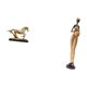 thumbnail image 5 of Escultura De Caballo Coleccionable, Ideal Para Decorar Escritorios, Estanterías, Salas De Estar Y Hogares. Figura De Mujer Africana, Escultura Tribal Novedosa Para Dormitorio, Mesa O Mueble De, 5 of 8