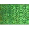 thumbnail image 1 of Ahgly Company Indoor Rectangle Oriental Green Industrial Area Rugs, 2' x 5', 1 of 4