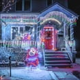 thumbnail image 4 of Deago Christmas Lights Outdoor, Meteor Shower Lights 12 inch 8 Tube 192 LED Snow Falling Icicle Cascading Lights for Xmas Tree Halloween Decoration Wedding Party, Colorful, 4 of 7