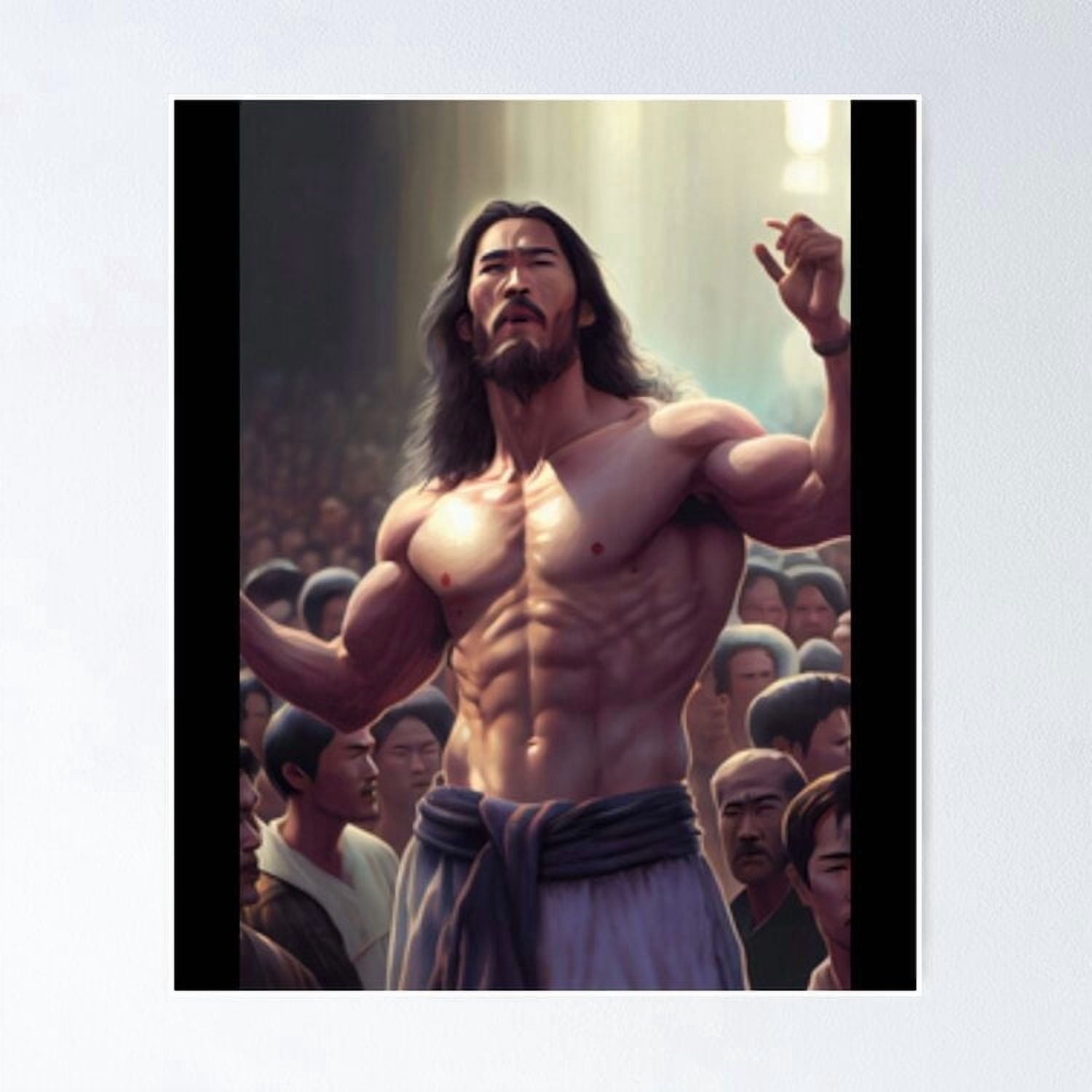 Markiplier Jesus Poster Wall Art , Poster Print Only