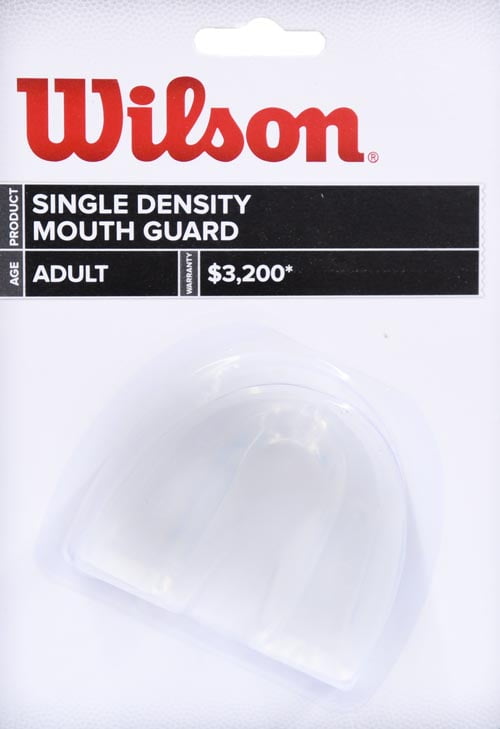 Wilson Single Density Mouthguard Without Strap Black Adult 10 for sale online 