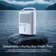 thumbnail image 4 of Waykar Dehumidifier, 10 Pint DOE (Max 32 Pint) for Home & Basements, 1000 Sq. Ft, 2025 Most Efficient Energy Star, Continuous Drain Hose, 4 of 11
