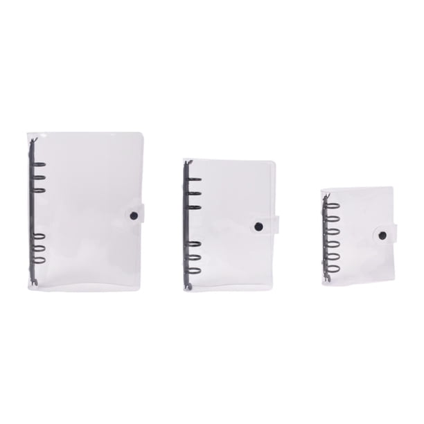 3 fundas transparentes para agenda, ligeras, ideales como regalo. Fundas protectoras recargables para cuadernos de uso diario, perfectas para hogar Negro