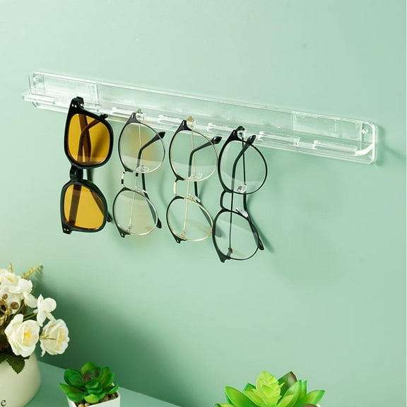 BETTERLIFE Wall Mounted Acrylic Sunglasses Organizer Storage Eyeglasses Holder- D7J4