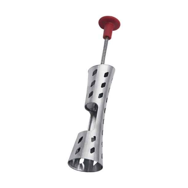 Descorazonador de dátiles rojo de acero inoxidable, fácil de transportar, fácil de limpiar, herramienta manual, descorazonador de cerezas de dátiles v
