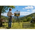 thumbnail image 6 of MXG Black Adjustable Aluminum Painting Easel, 17-61in Tabletop & Floor-Standing Display Easel, Poster Stand for Art & Signage, 25lb Capacity,, 6 of 9
