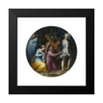 thumbnail image 2 of Giovanni Battista Naldini 12x12 Black Modern Framed Museum Art Print Titled - Christ Carrying the Cross, 2 of 5