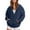 Navy, variant on Timegard Hoodies for Women Plus Size Full Zipper Fleece Warm Jackets Fall Winter Casual Loose Comfy Coat