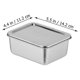 thumbnail image 2 of KAKOWELY 3Ud Cajas Bento Con De Acero Inoxidable Para Guardar Frescos, 2 of 8