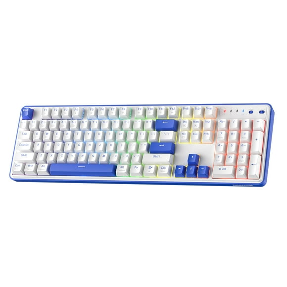 Redragon K685 PRO 104 Keys Wireless Gasket RGB Gaming Keyboard, 3-Modes 100% Layout Mechanical Keyboard w/Hot-Swap Socket, Sound Absorbing Pads & Linear Red Switch, Klei