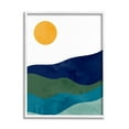 thumbnail image 4 of Stupell Industries Abstract Hills Landscape Layered Stripes Sun Shining Graphic Art White Framed Art Print Wall Art, Design by Kim Allen, 4 of 5