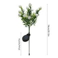 thumbnail image 3 of Usloyux Under $5 Solar Gardenia Outdoor Lights, LED Fake Flower Garden Decoration, Waterproof Landscape Lighting, Wedding Party Garden Decor, Automatic Solar Stake Lights, 3 of 6
