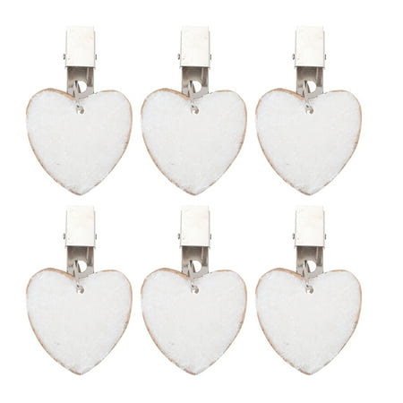 

6pcs Delicate Table Cover Weights Table Cloth Pendant Heart Shape Marble Pendant